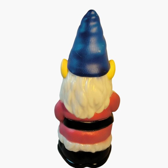 Holiday Time Light Up Gnome 11 Inch Blow Mold Indoor Outdoor Christmas - Picture 5 of 7
